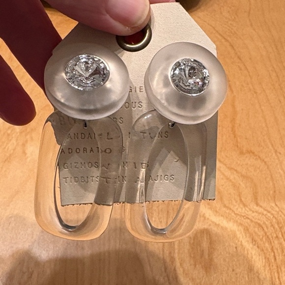 NWT Anthropologie lucite earrings. - Picture 2 of 5